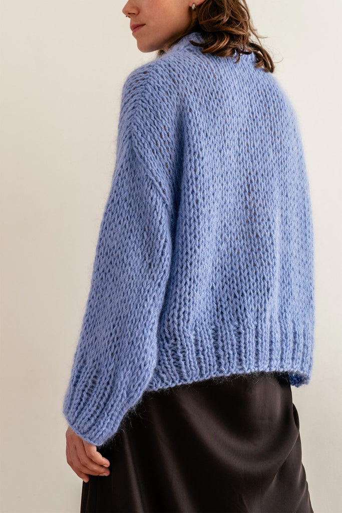 Oversize mohair knit sweater