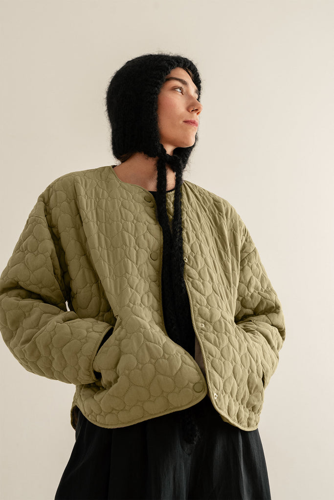 Womens black mohair knit bonnet